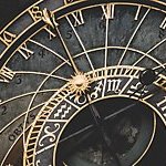 Detail of the Astronomical Clock in Prague, Czech Republic.