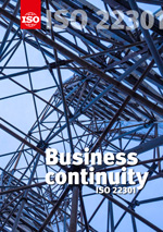 Cover page: ISO 22301 - Business continuity 